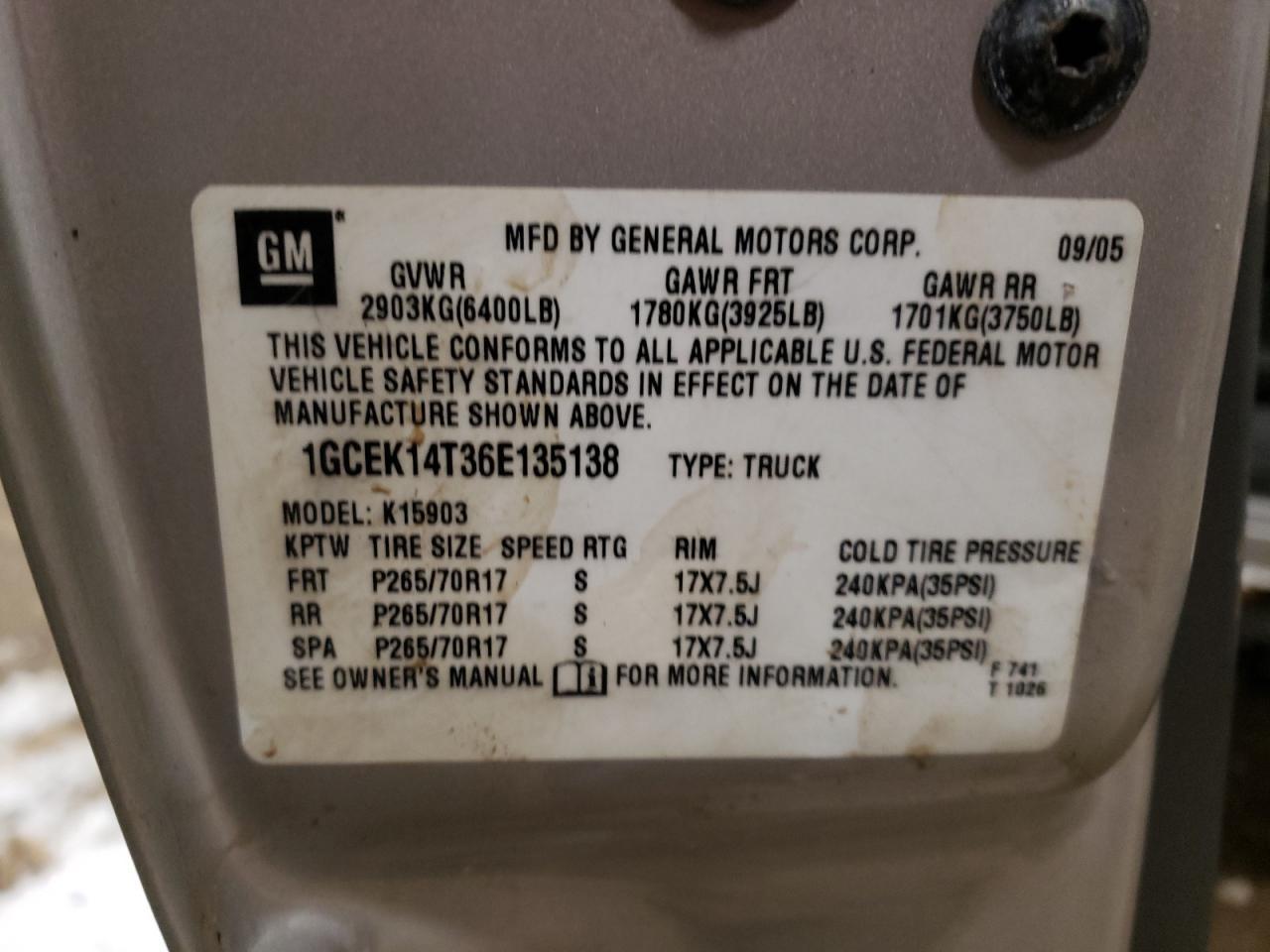 2006 CHEVROLET Silverado