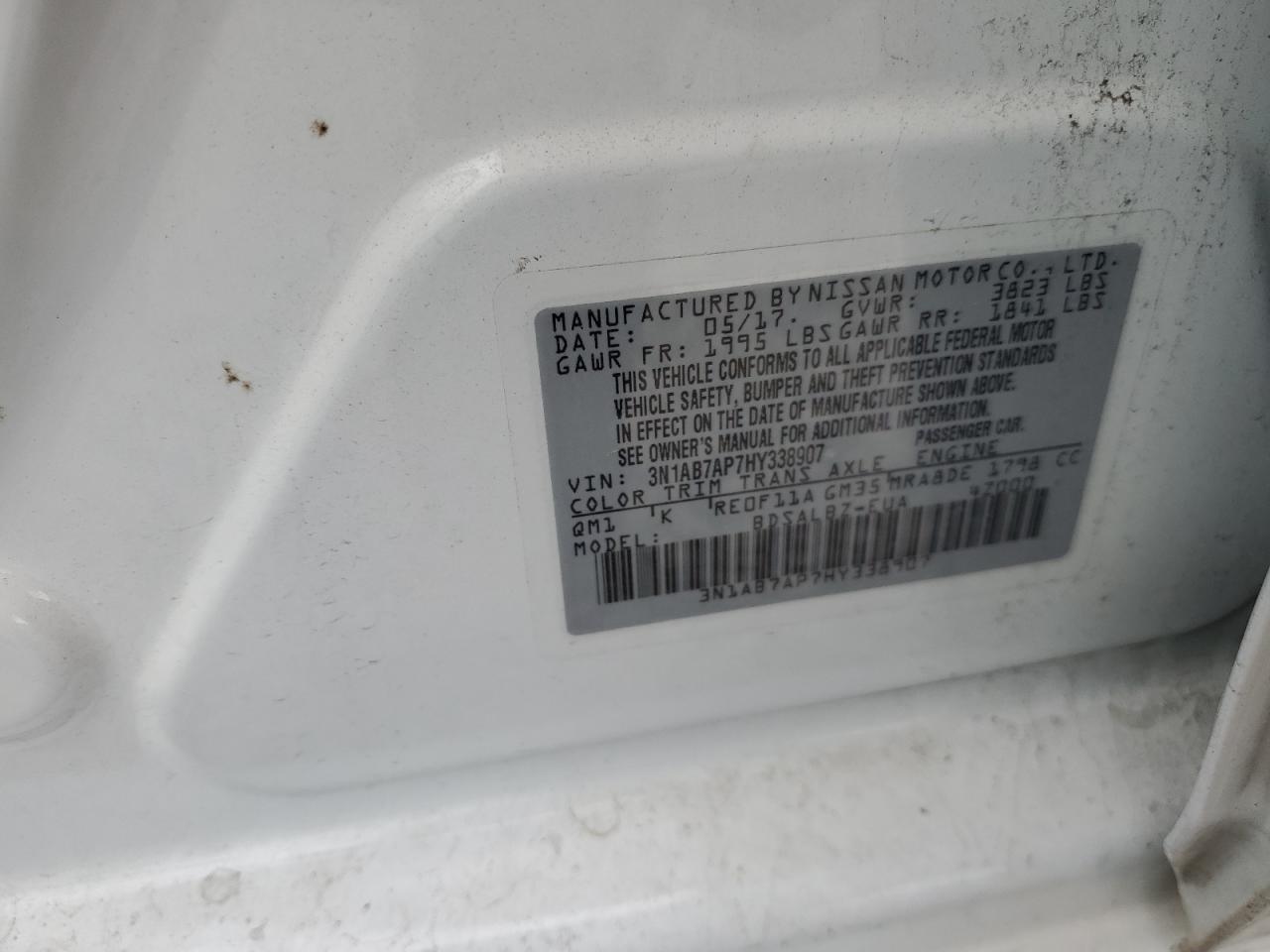 2017 NISSAN SENTRA