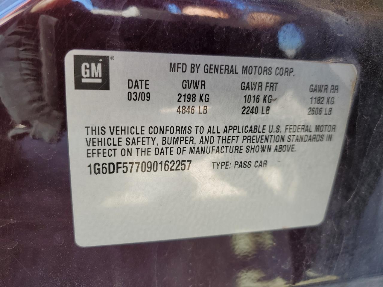 2009 CADILLAC CTS