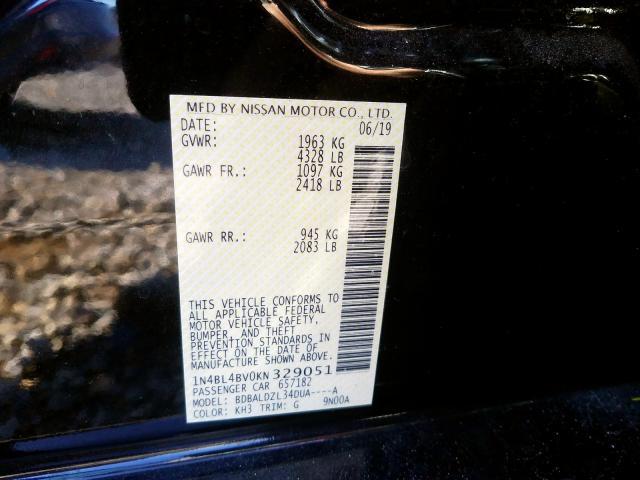 2019 NISSAN ALTIMA