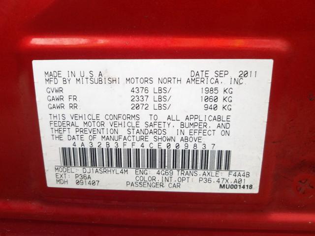 2012 MITSUBISHI Galant