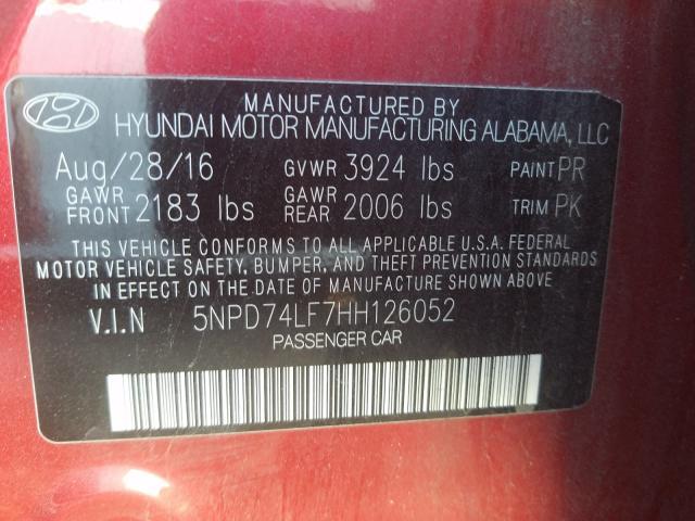 2017 HYUNDAI ELANTRA