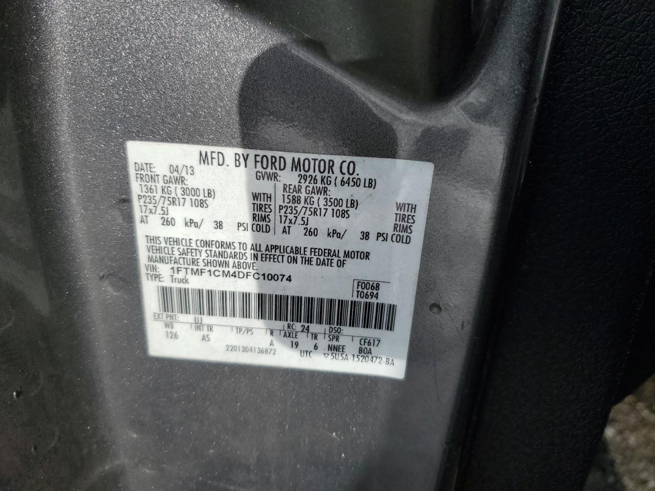 2013 FORD F-150