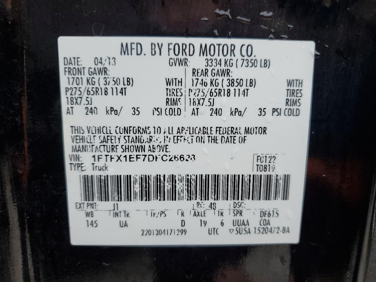 2013 FORD F-150