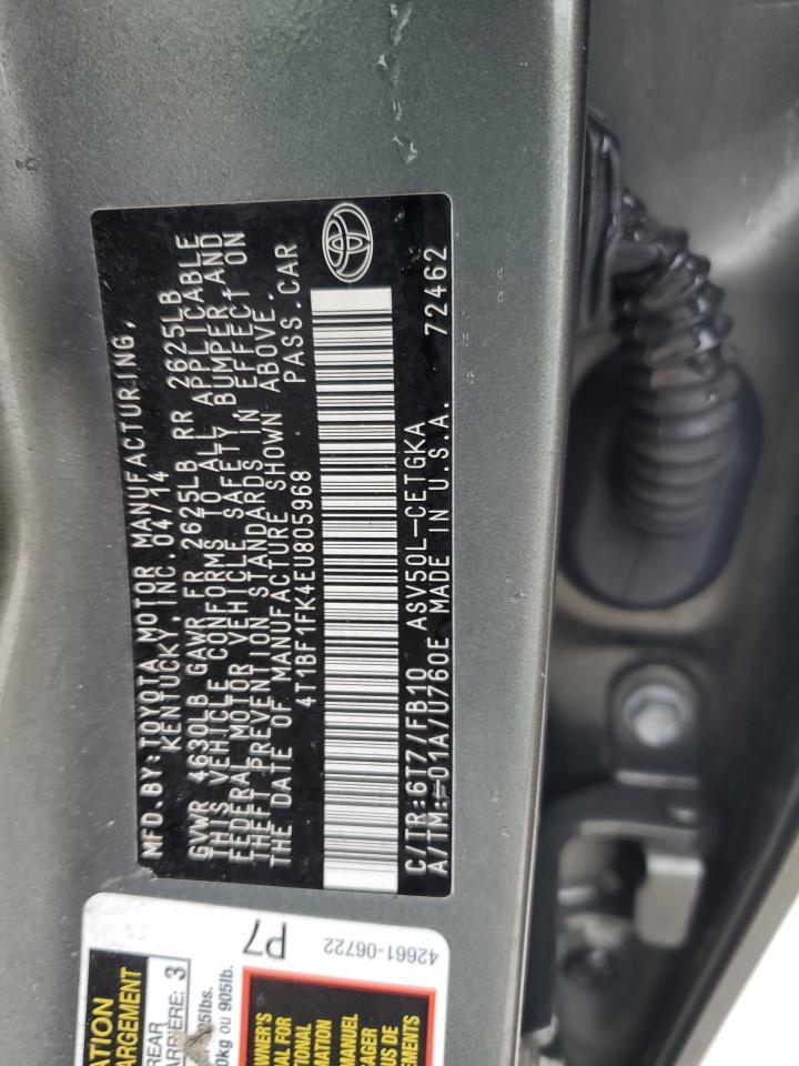2014 TOYOTA CAMRY