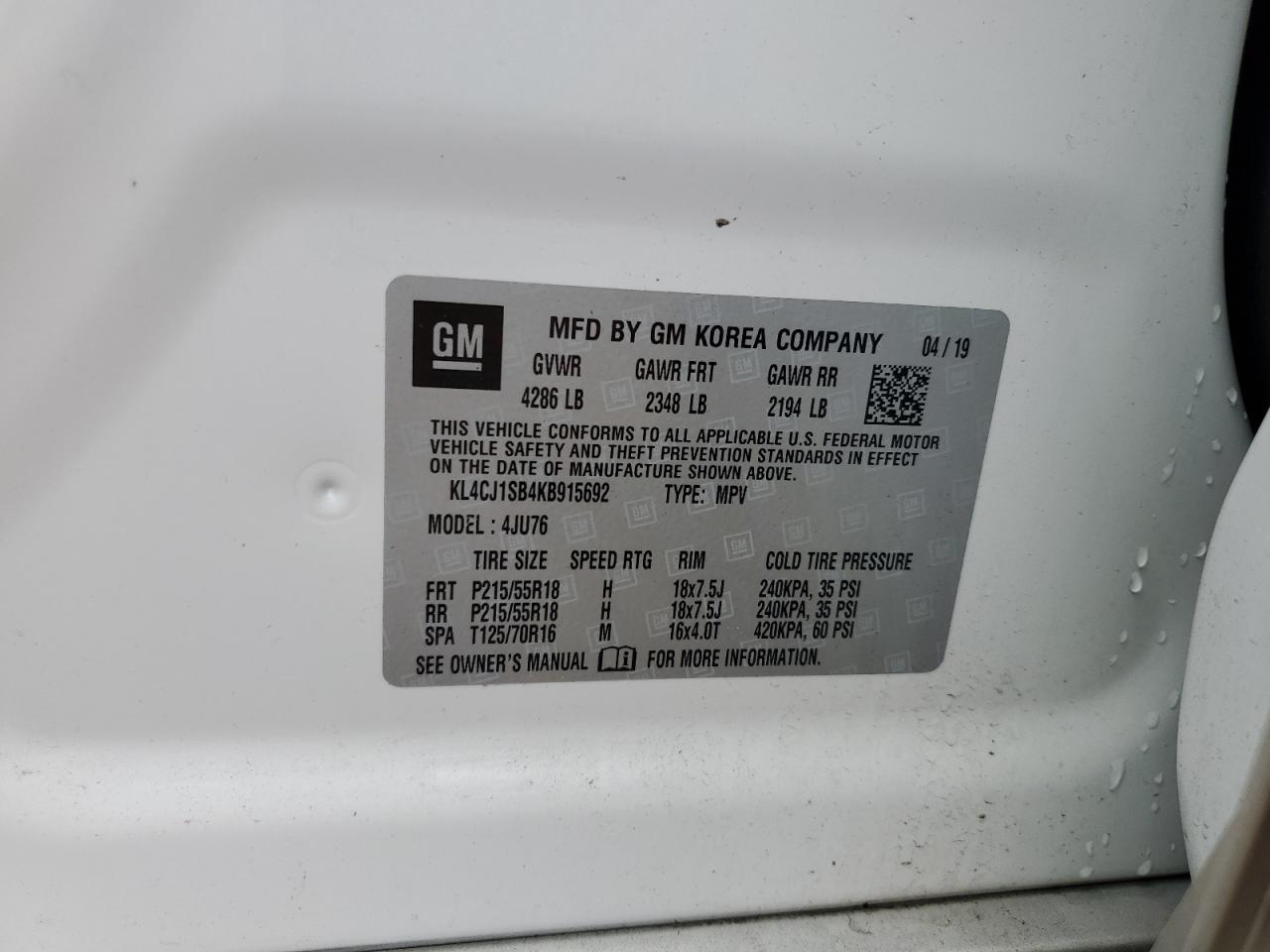 2019 BUICK ENCORE
