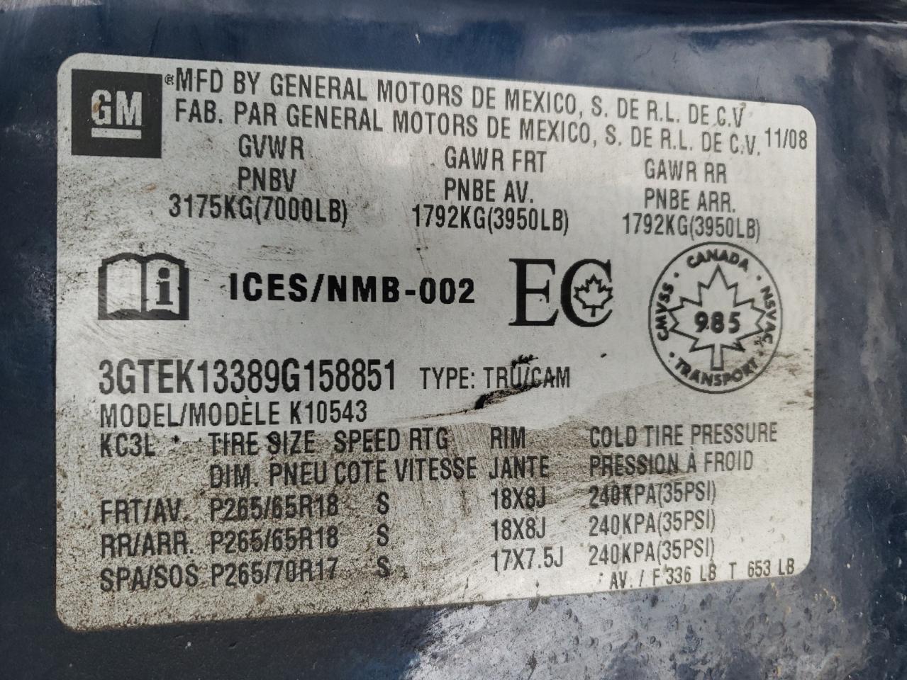 2009 GMC Sierra