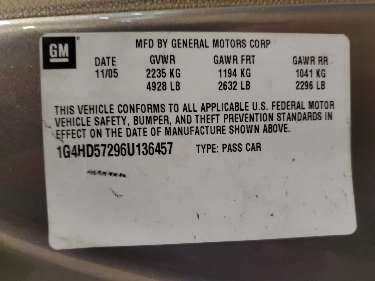 2006 BUICK Lucerne