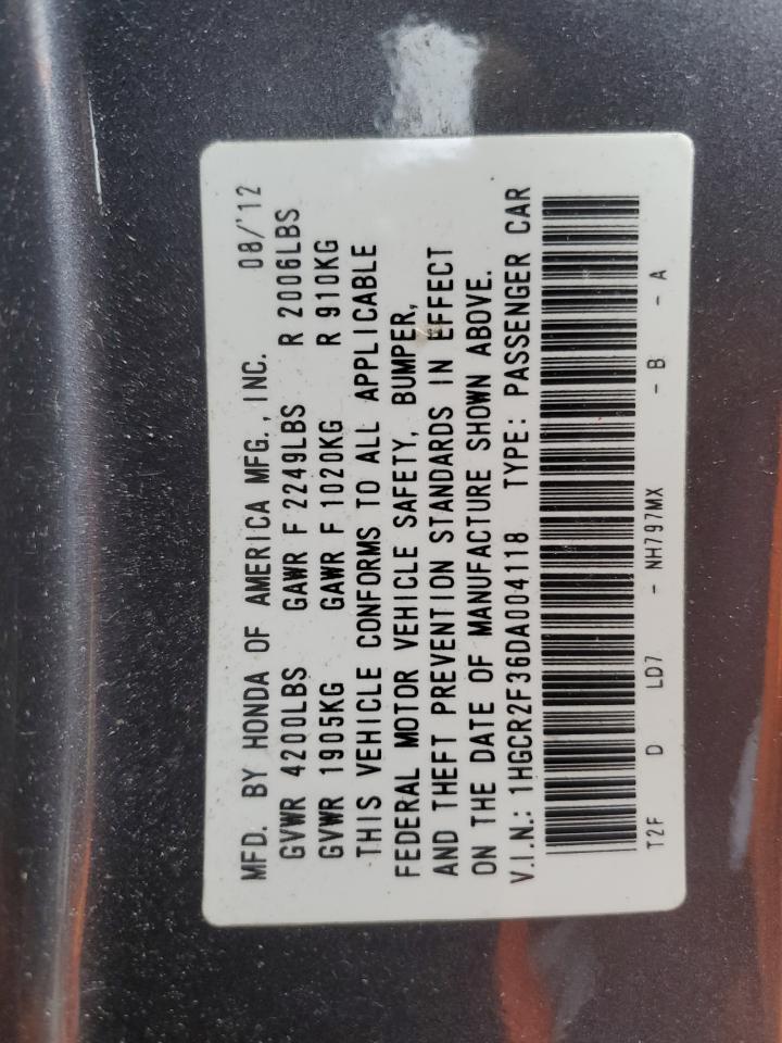 2013 HONDA ACCORD