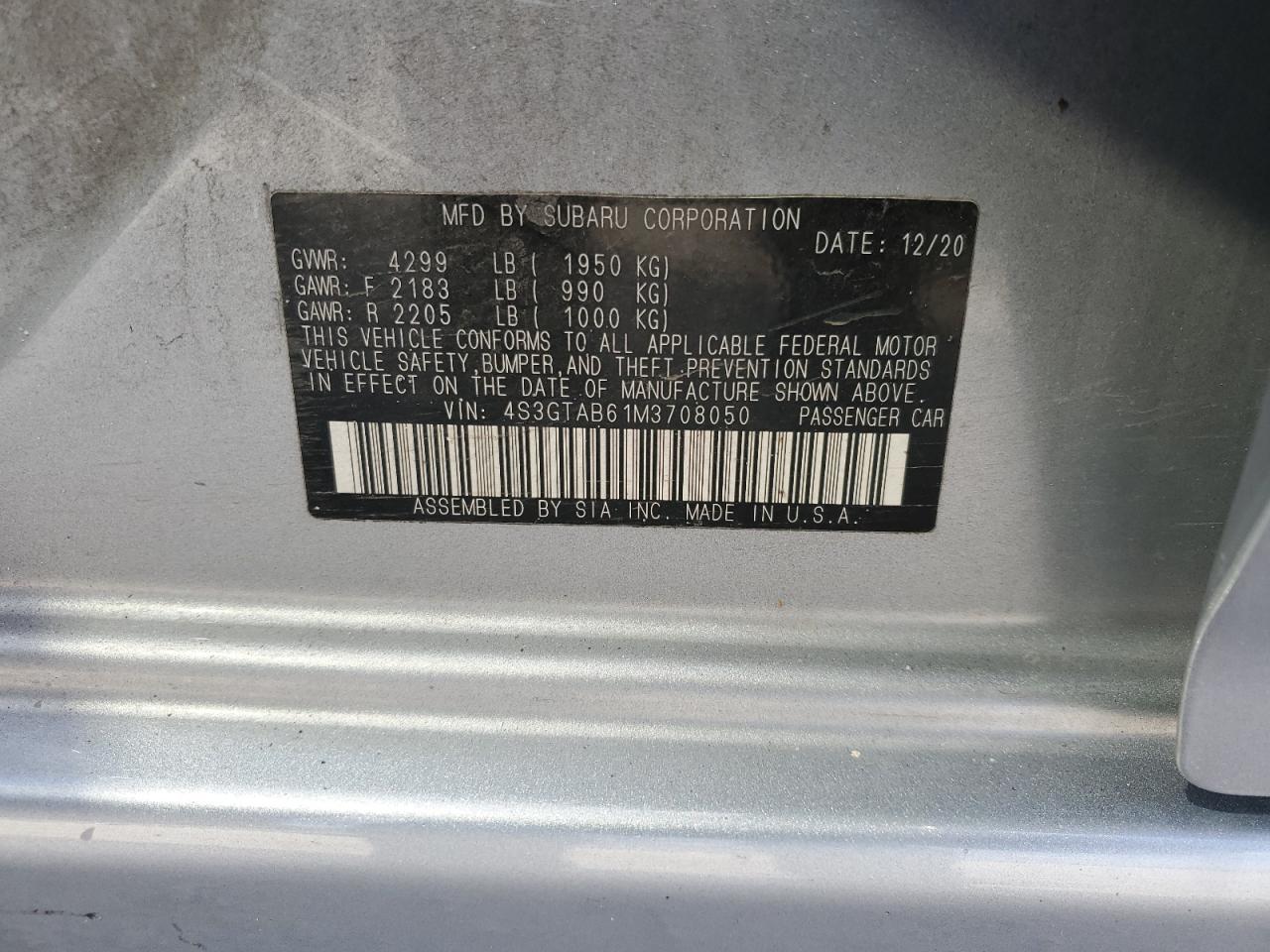 2021 SUBARU IMPREZA