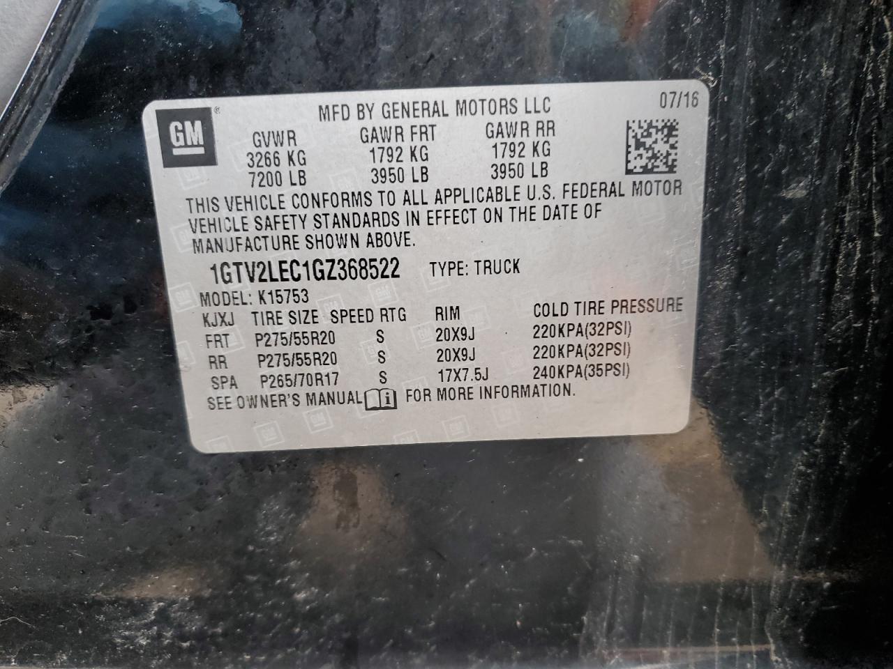 2016 GMC Sierra
