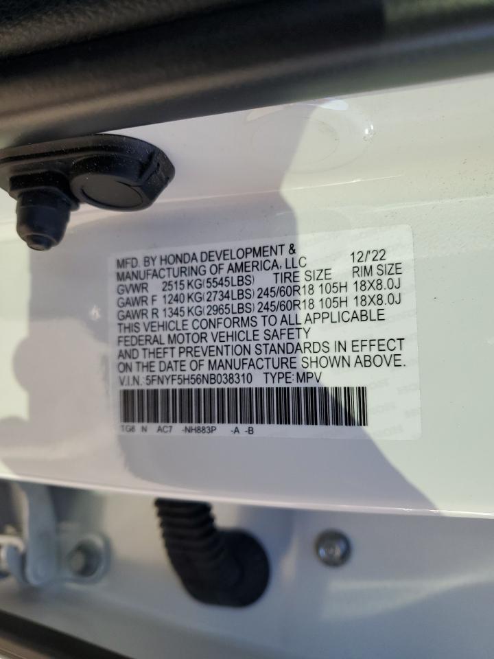 2022 HONDA PILOT