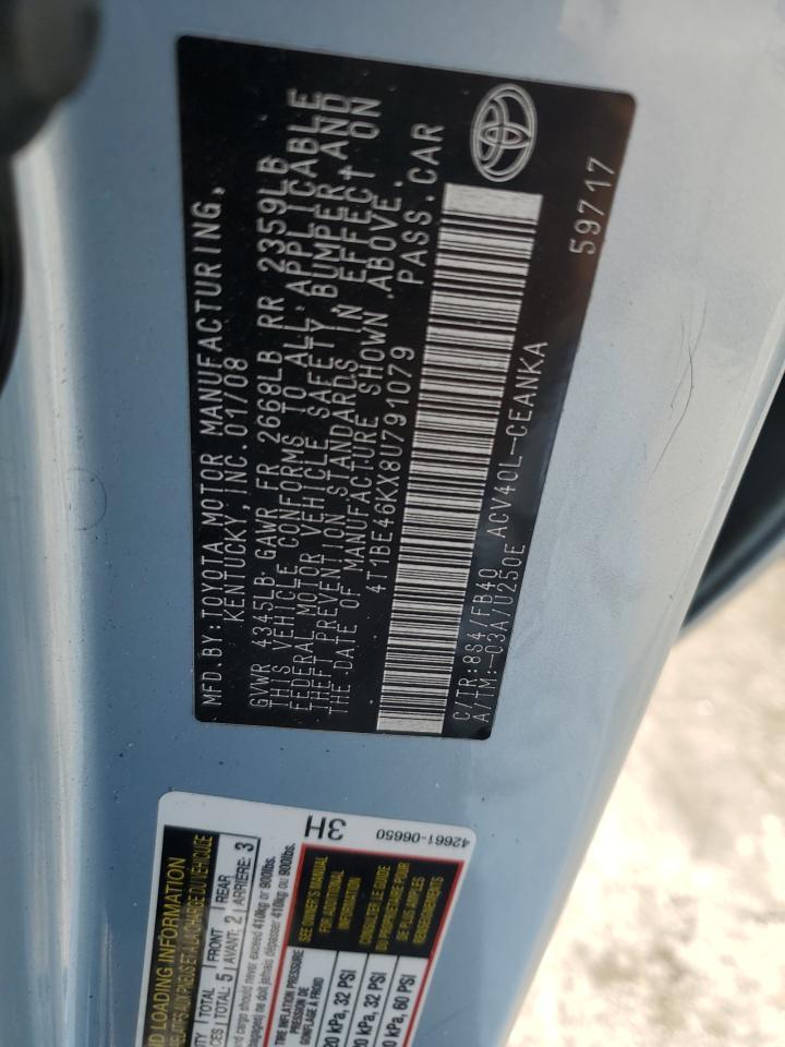 2008 TOYOTA CAMRY