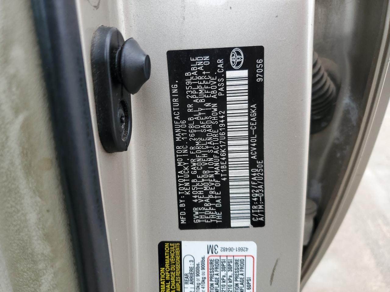 2007 TOYOTA CAMRY