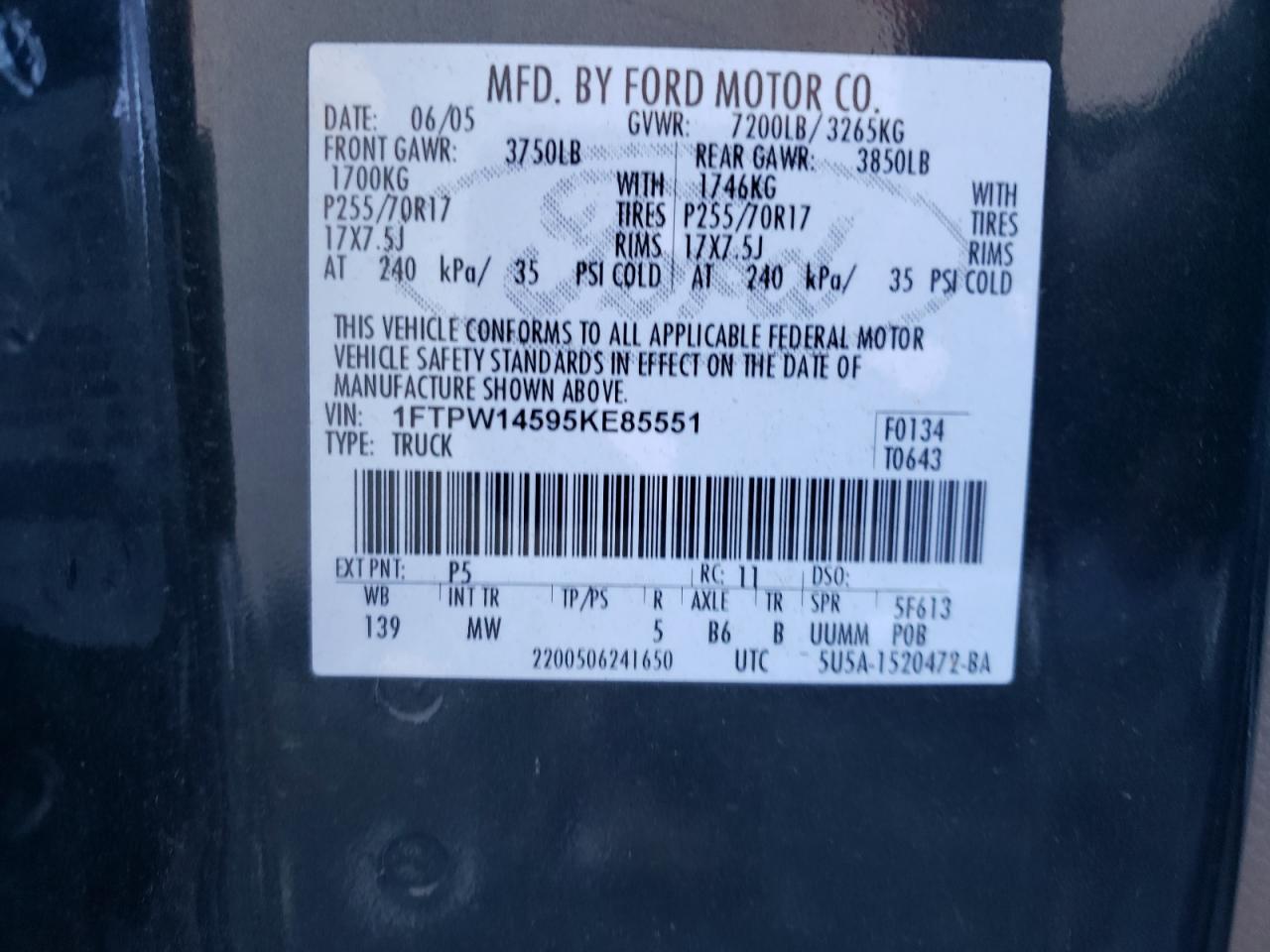 2005 FORD F-150