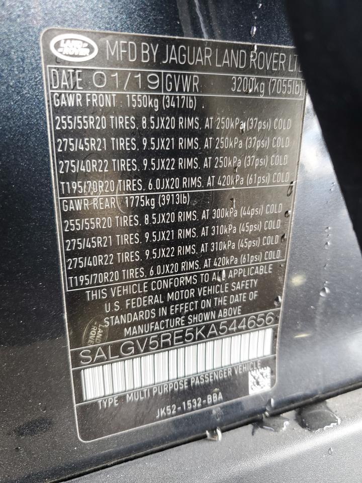 2019 LAND ROVER RANGE ROVER