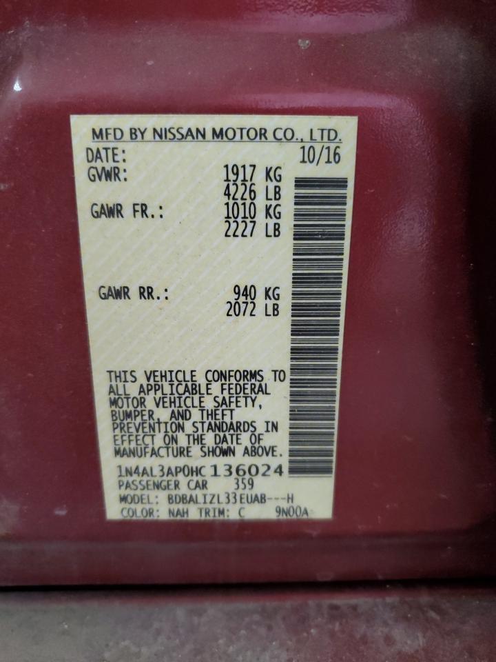 2017 NISSAN ALTIMA