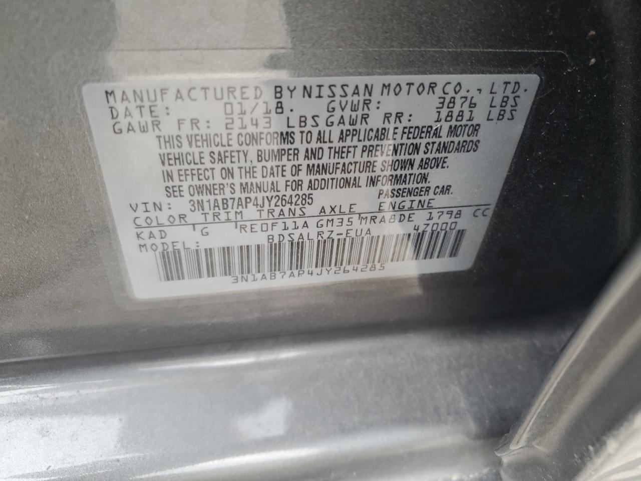 2018 NISSAN SENTRA