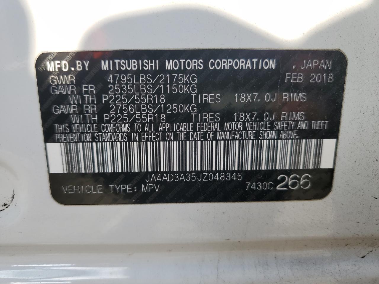 2018 MITSUBISHI outlander