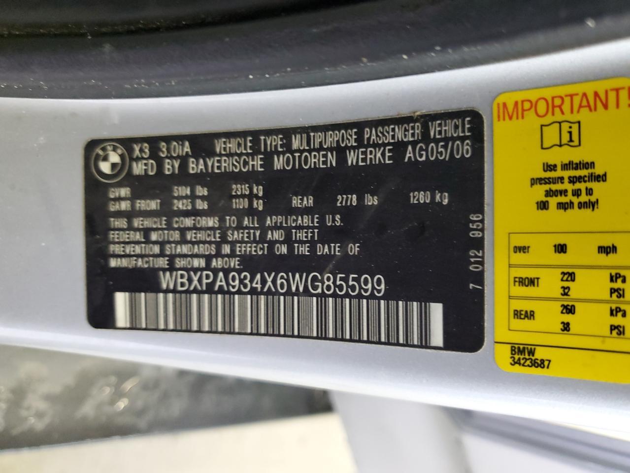 2006 BMW X3