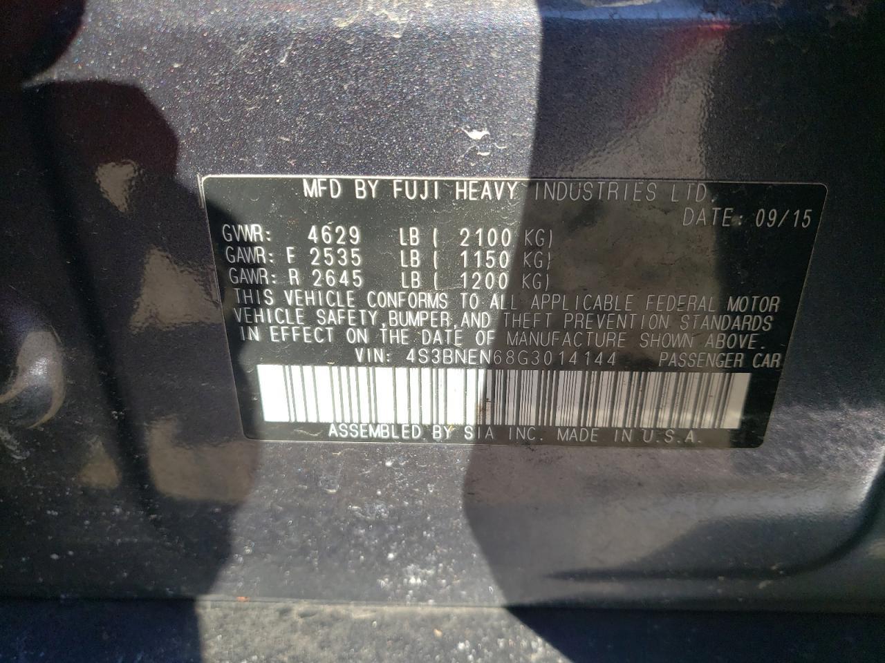 2016 SUBARU Legacy