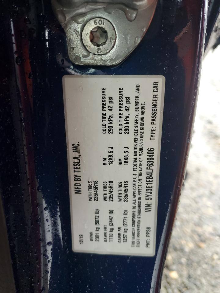 2020 TESLA MODEL 3