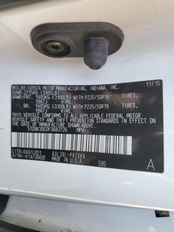 2015 TOYOTA SIENNA