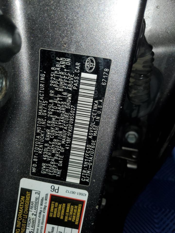 2015 TOYOTA CAMRY