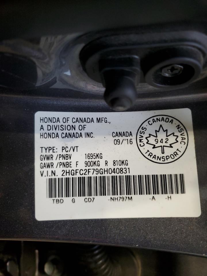 2016 HONDA CIVIC