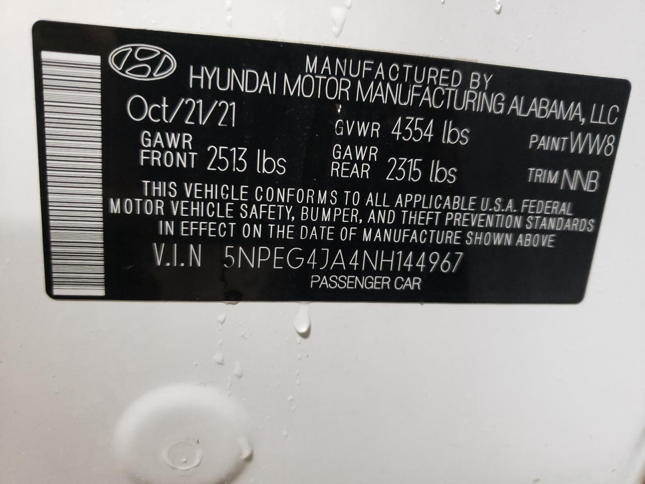 2022 HYUNDAI SONATA
