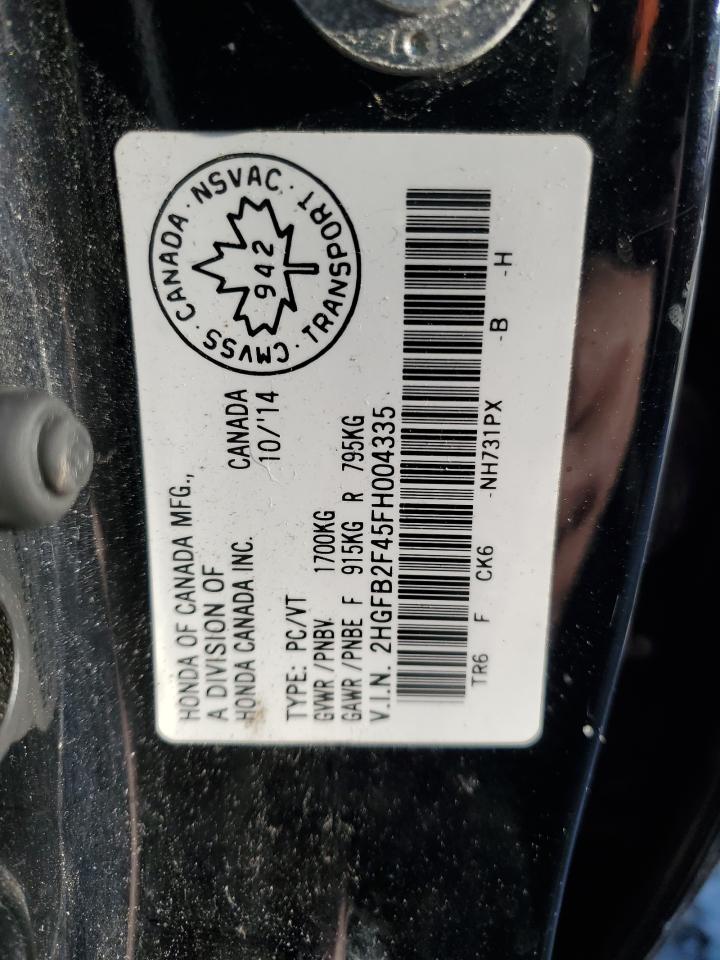 2015 HONDA CIVIC