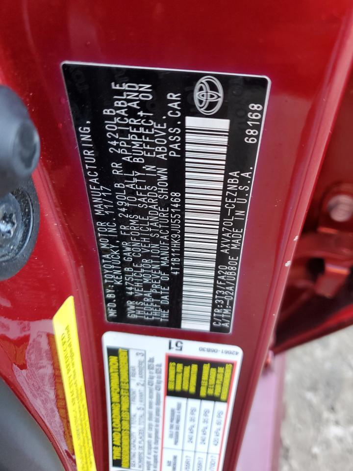 2018 TOYOTA CAMRY