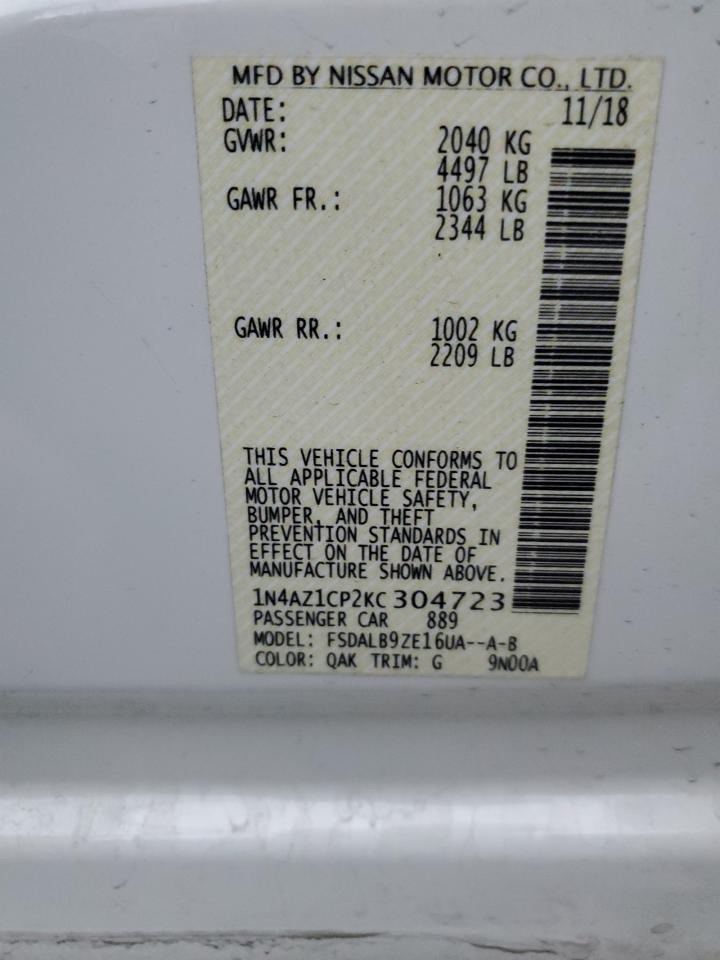 2019 NISSAN LEAF