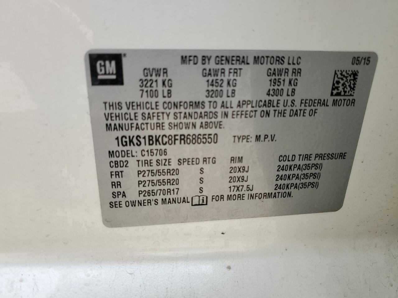 2015 GMC Yukon