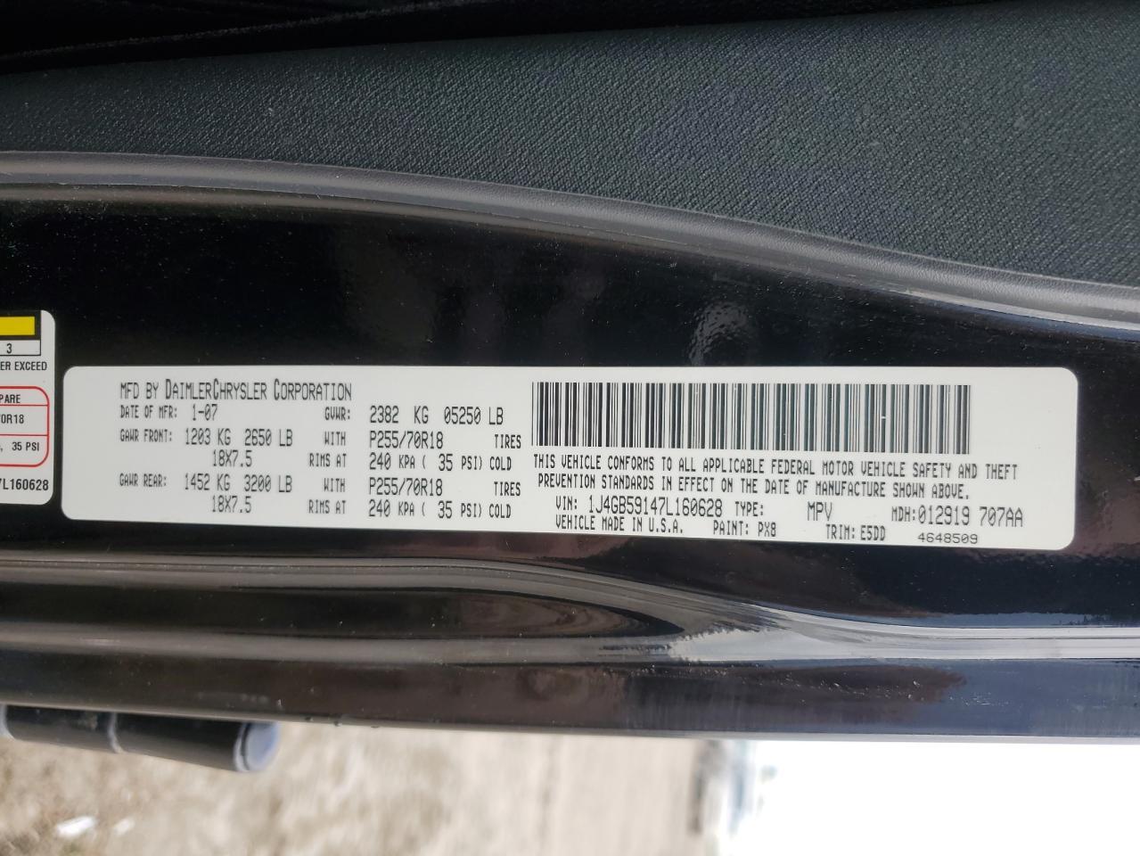 2007 JEEP WRANGLER