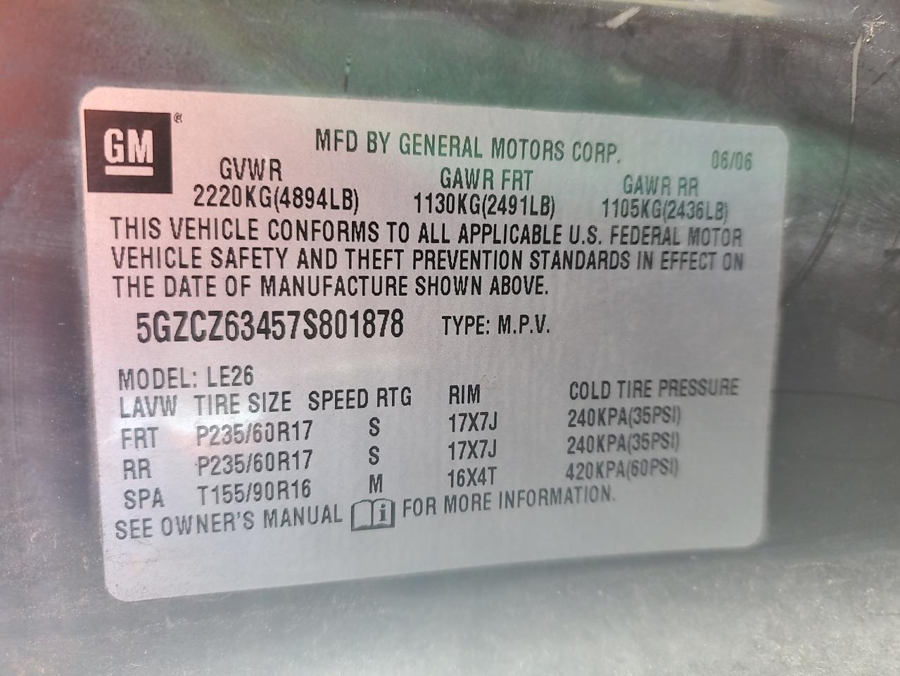 2007 SATURN Vue