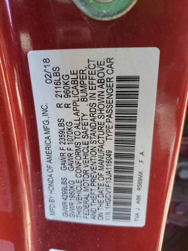 2018 HONDA ACCORD