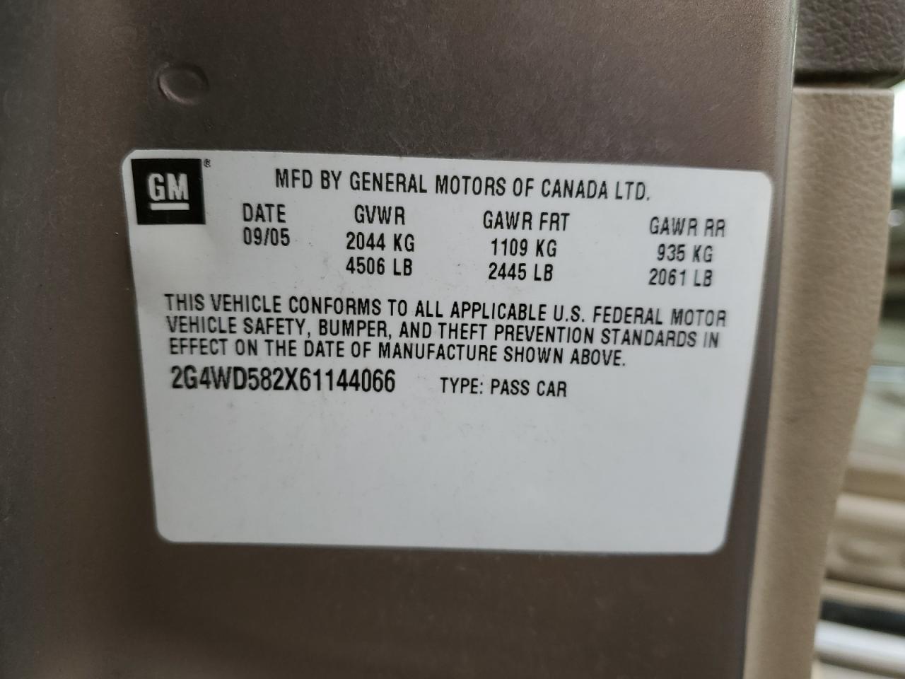 2006 BUICK LACROSSE