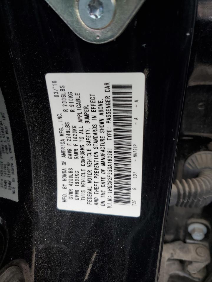 2016 HONDA ACCORD