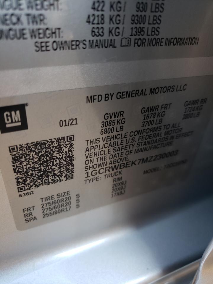2021 CHEVROLET Silverado