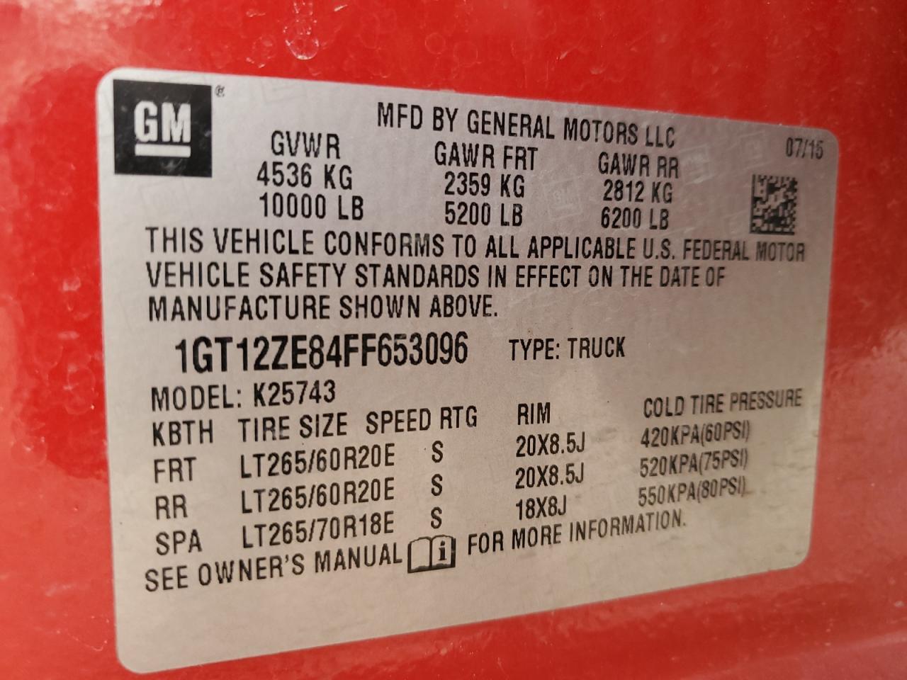 2015 GMC Sierra