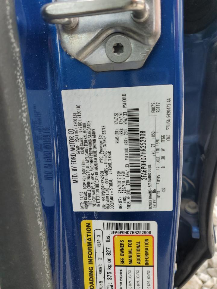 2017 FORD FUSION