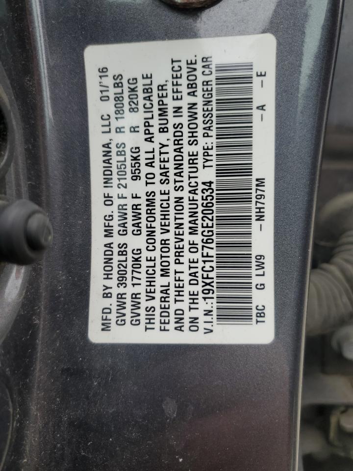2016 HONDA CIVIC