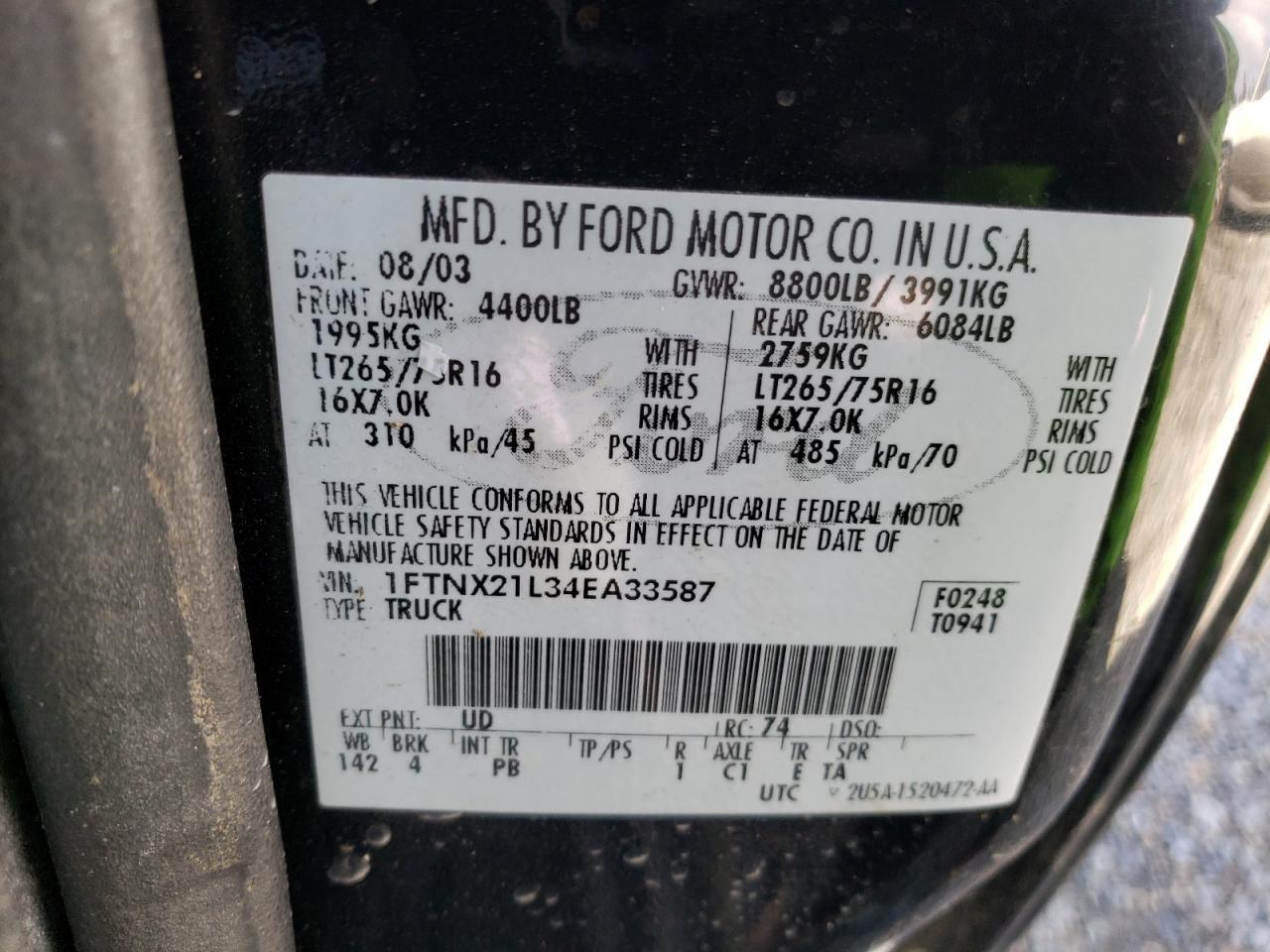 2004 FORD F-250