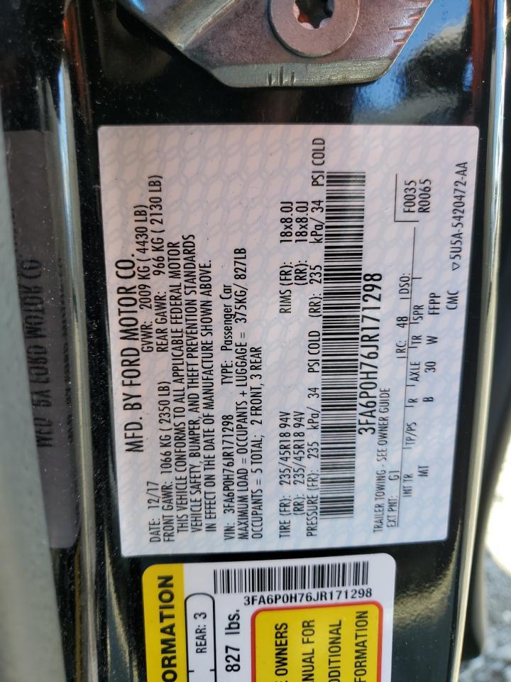 2018 FORD FUSION