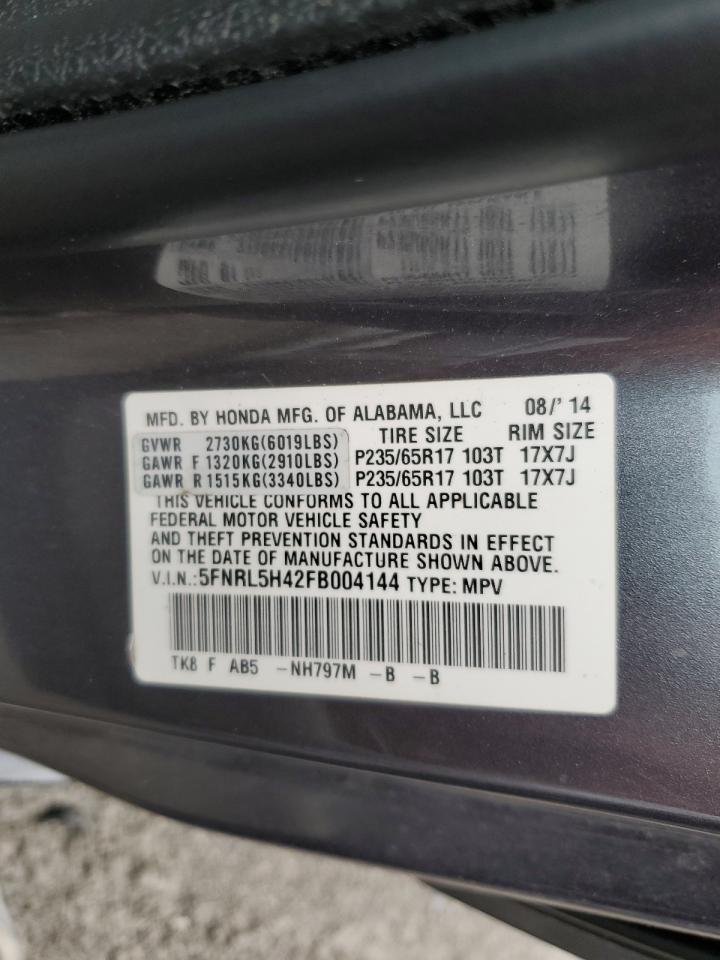 2015 HONDA ODYSSEY