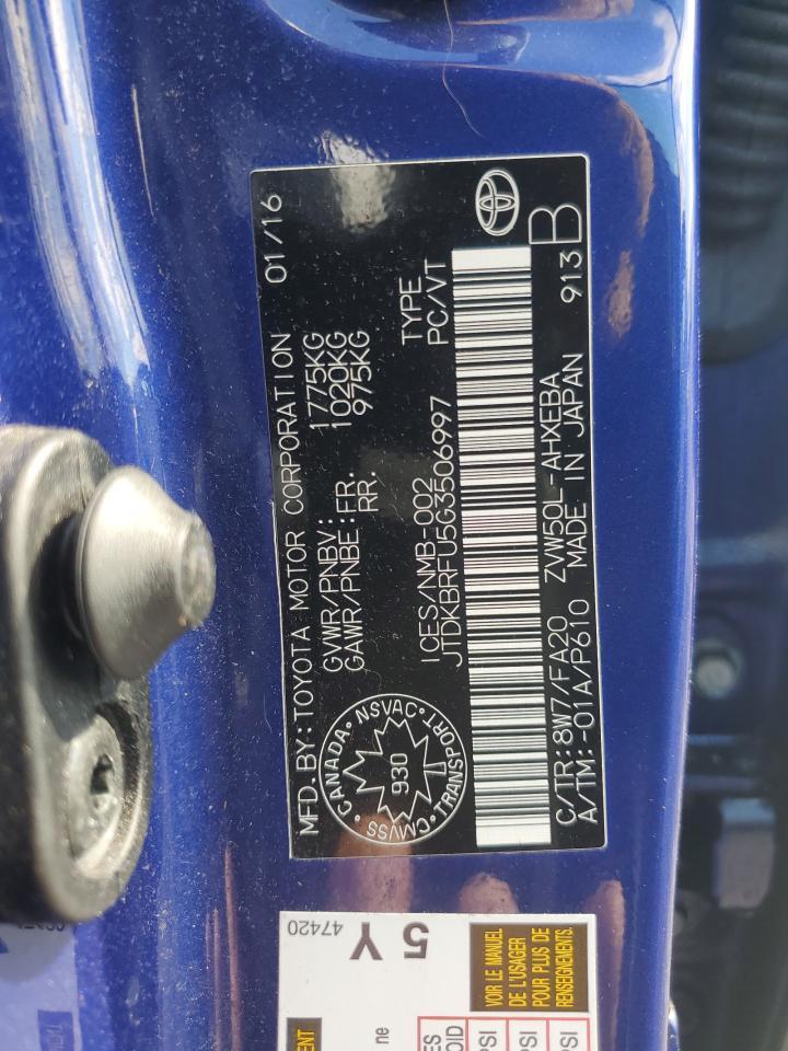 2016 TOYOTA PRIUS