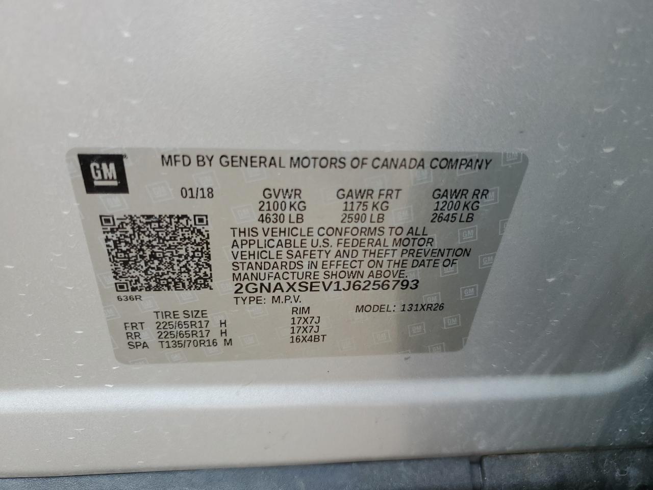2018 CHEVROLET EQUINOX