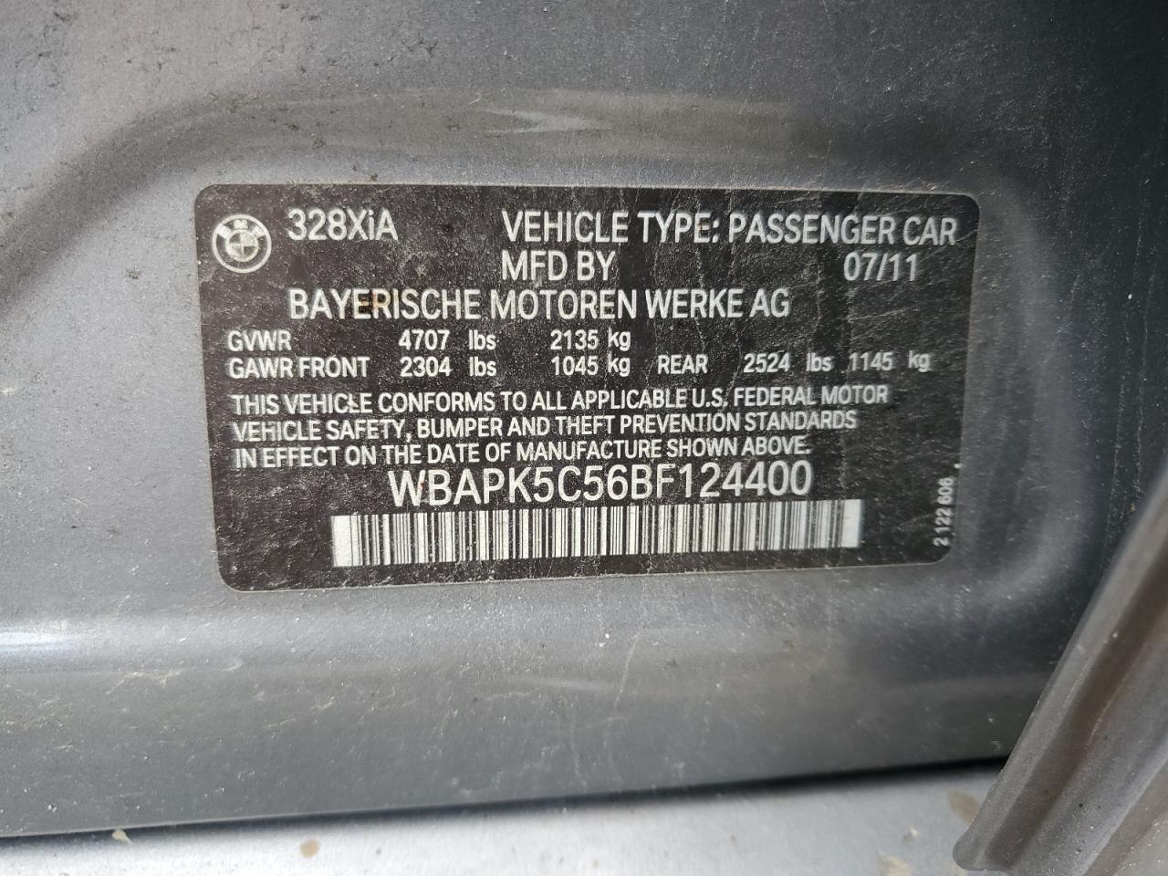 2011 BMW 3 SERIES