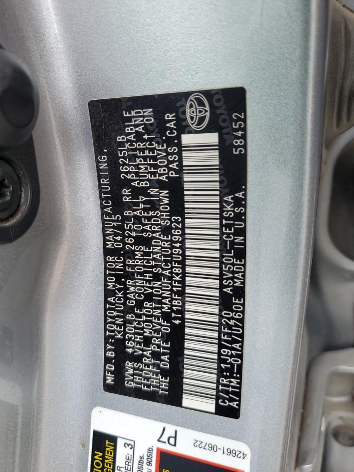 2015 TOYOTA CAMRY